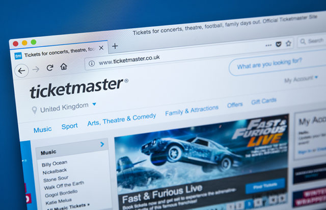 Ticketmaster ICO fined Ticketmaster