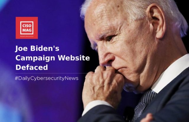 Joe Biden's website defaced Joe Biden's election campaign website defaced, Joe Biden website defaced, Joe Biden website subdomain defaced