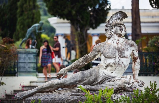 Corfu,,Greece,-,August,20,,2015:,Famous,Sculpture,Of,The Insider Threats